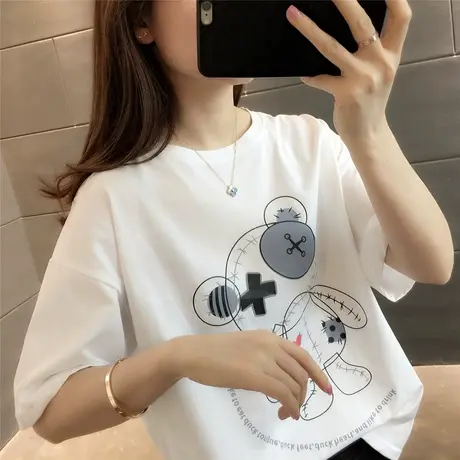 早春上衣t恤女2023年新款短袖设计感卡通半袖体桖ins潮夏季打底衫图片