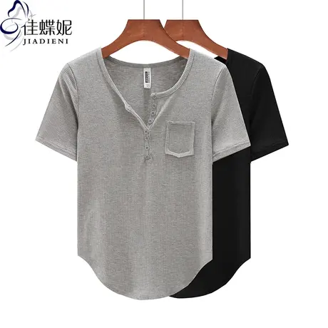 夏季新款韩版圆领纯白修身纯色燕尾摆纯欲内搭上衣女打底衫短袖图片