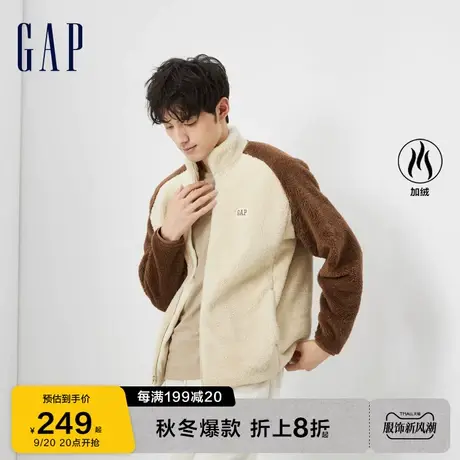 Gap男女装秋冬2023新款LOGO抱抱绒立领运动卫衣819411休闲上衣潮图片