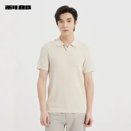 【商场同款】利郎官方短袖针织Polo衫男2025夏商务T恤25XTX9701S商品大图