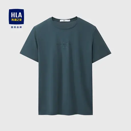 HLA/海澜之家含莫代尔短袖T恤春夏舒适透气弹力休闲短袖上衣男装商品大图