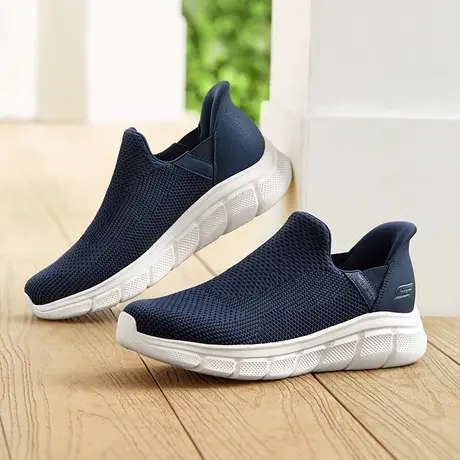 闪穿鞋Skechers斯凯奇slip ins夏季新款男鞋网面透气一脚蹬健步鞋商品大图