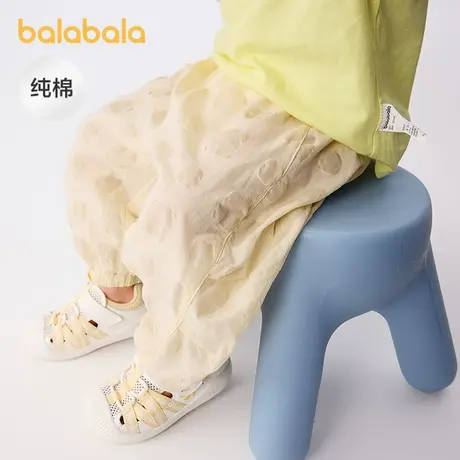 巴拉巴拉宝宝裤子婴儿防蚊裤男女童长裤2025新款夏季薄款舒适透气商品大图