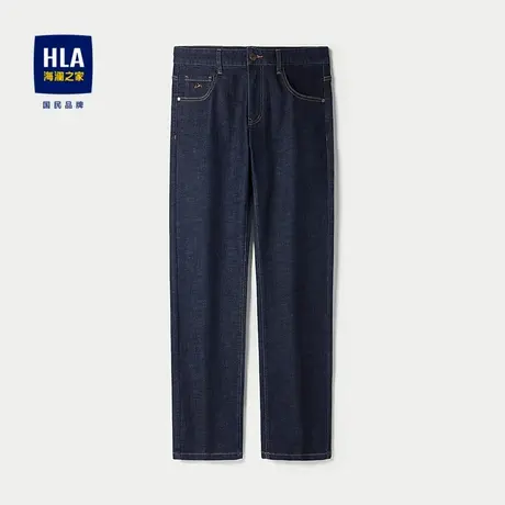 HLA/海澜之家2025秋季新款山不在高男士直筒牛仔裤休闲通勤长裤子商品大图