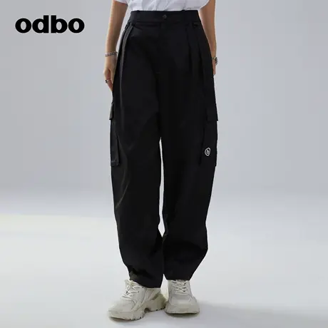 odbo 原创设计感潮流嘻哈哈伦裤女秋季2022年新款时尚百搭休闲裤图片