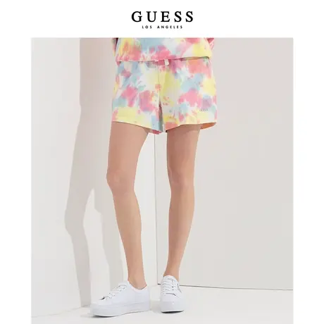 【38上新季】GUESS 女士复古欧美运动学院五分裤W2PQ16R2Q41商品大图