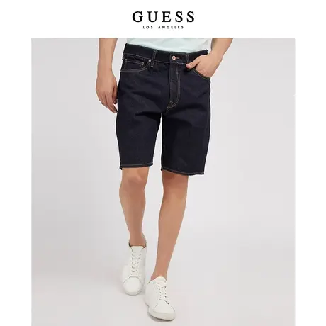 【38上新季】GUESS 男士休闲宽松牛仔短裤商品大图