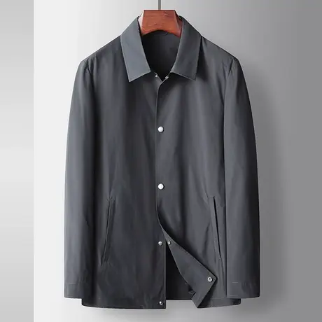 外套男春秋季2023新款潮流商务翻领男装上衣帅气休闲百搭男士夹克商品大图