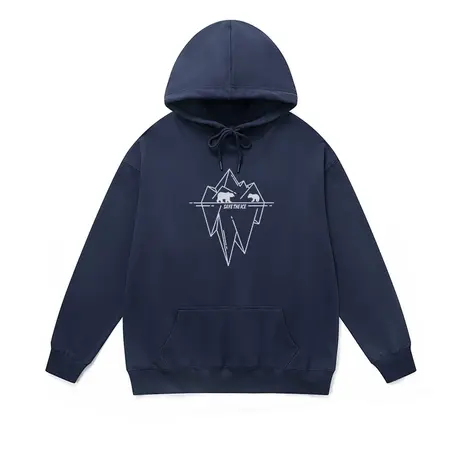 国潮牌连帽卫衣男士冬季日系拯救冰块行动美式情侣毛圈加厚外套女商品大图