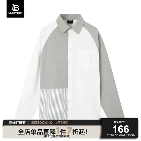 Lilbetter衬衫男长袖2024春季美式复古上衣百搭宽松高级长袖衬衣商品大图