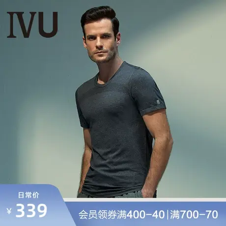 安莉芳旗下IVU男士圆领运动短袖T恤舒适速干休闲家居上衣UD00118图片