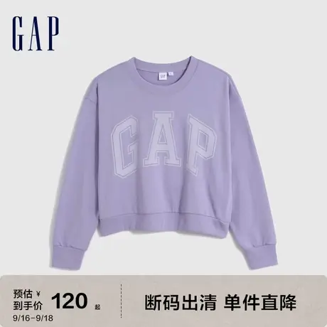 【断码优惠】Gap女装秋季潮流LOGO短款卫衣602747辣妹高腰上衣图片