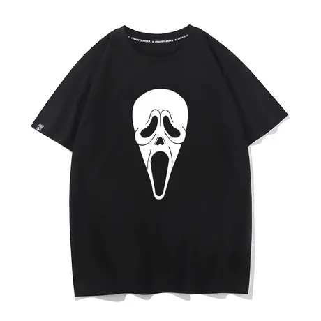秀洛美剧惊声尖叫T恤Scream恐怖惊声尖笑纯棉圆领短袖上身半截袖商品大图