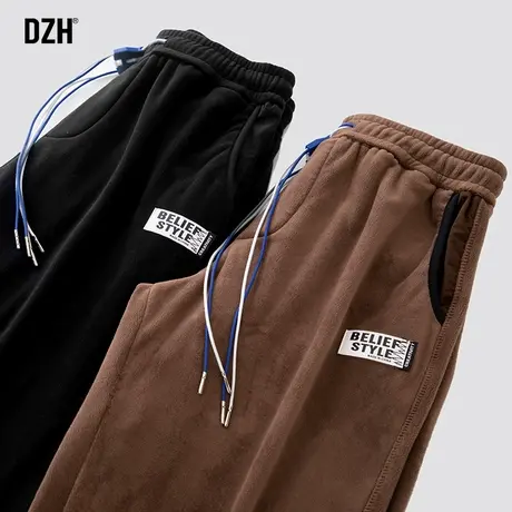 男士运动休闲裤男春夏款加厚保暖潮牌男裤宽松束脚裤2023新款长裤商品大图