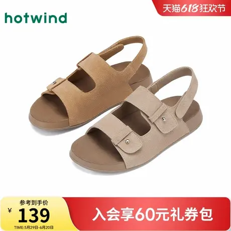 热风外穿凉鞋女款2025年夏季新款魔术贴户外休闲鞋子轻便百搭女鞋图片