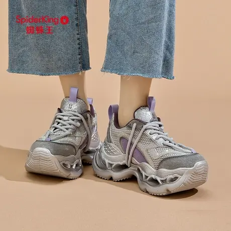 蜘蛛王女鞋2025新款春秋季老爹鞋朋克重工厚底小众网面运动鞋鞋潮商品大图