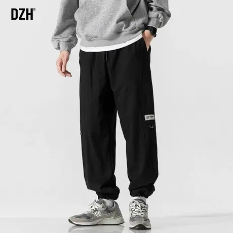 男士纯棉休闲裤男束脚裤子2023新款男生秋季男裤运动裤工装裤长裤商品大图