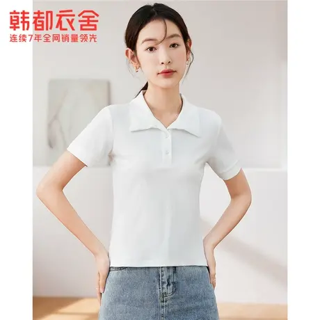韩都衣舍2023夏季新款女装短袖T恤DFV1100124T商品大图