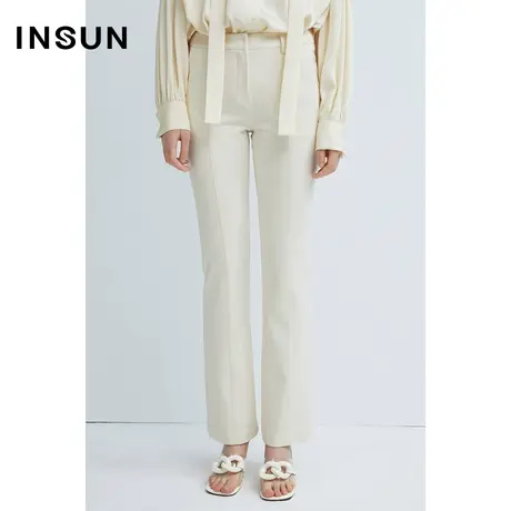 INSUN恩裳春季修身微喇抗皱吸湿西裤商品大图