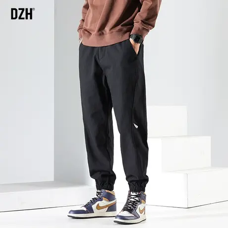 男士黑色束脚裤子男春季潮流百搭2025新款工装裤运动长裤大码男裤商品大图