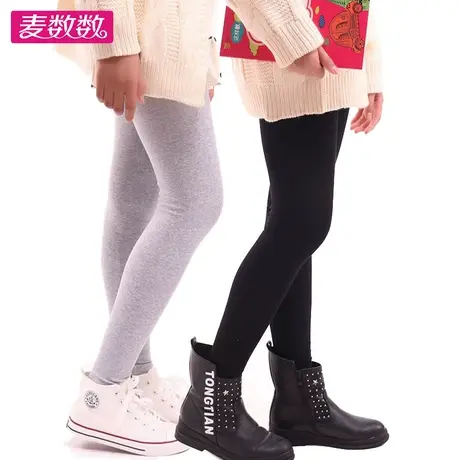 儿童棉打底裤春秋胖女童裤子弹力加肥长裤外穿女孩高腰大童打底裤图片