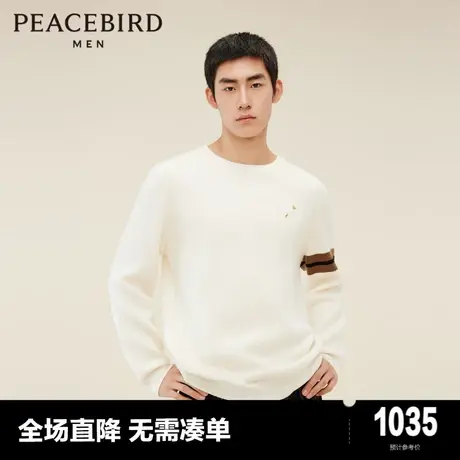 【商场同款】太平鸟男装羊绒毛套衫新款时尚羊毛针织衫B1EBD412图片