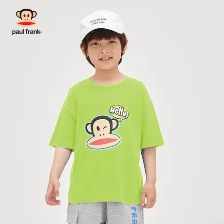大嘴猴童装男童短袖t恤2023年夏季新品半袖女童中大儿童上衣体恤商品大图
