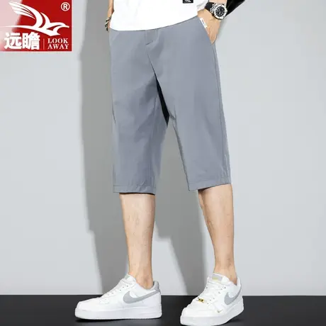 冰丝男士休闲短裤夏季薄款宽松夏天七分中裤速干运动7分裤子男款商品大图
