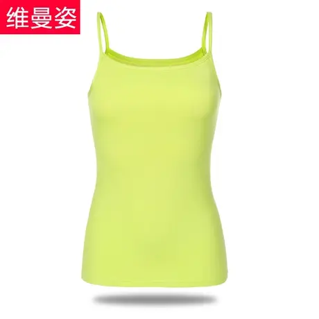 维曼姿小吊带背心打底女士大码显瘦女打底衫白蓝红黄图片
