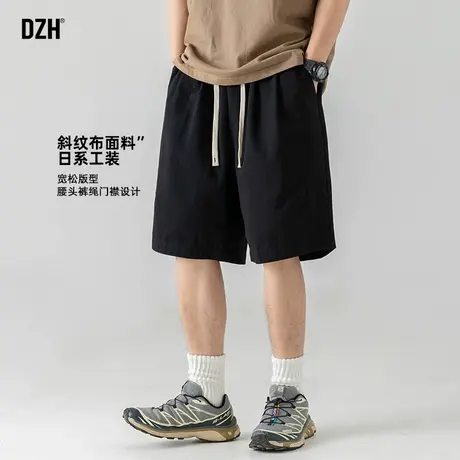 男裤子男士2025新款日系裤子男款工装短裤男夏运动外穿薄款休闲裤商品大图