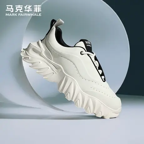 马克华菲厚底休闲鞋男2025秋季新款时尚透气增高运动鞋男鞋老爹鞋商品大图