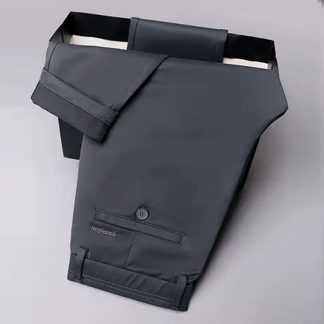 男装商务职业正装西裤秋冬款弹力直筒保暖休闲裤子冬季男士西装裤图片