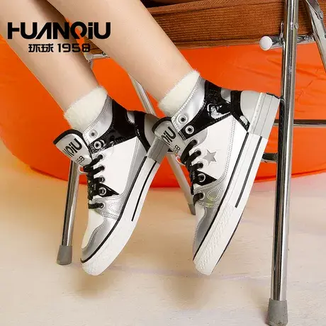 环球加绒高帮鞋女冬季超火aj保暖女鞋百搭运动休闲情侣板鞋子潮流商品大图