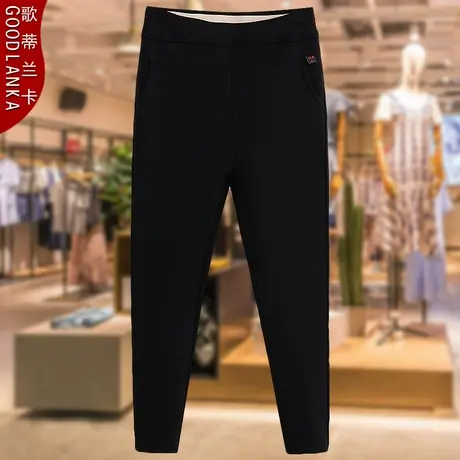 40-50岁中年妈妈冬装加绒保暖棉裤大码时尚高腰显瘦弹力打底棉裤商品大图