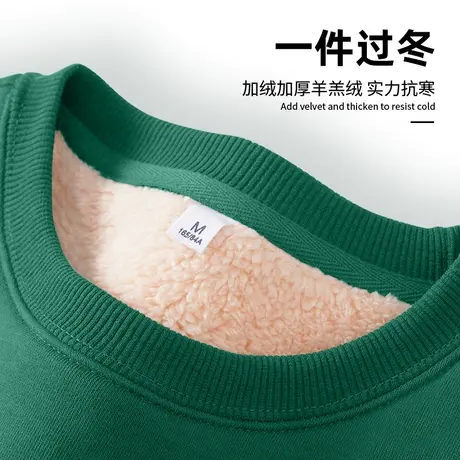 羊羔绒卫衣女秋冬款加绒2023新款加厚保暖羊羔绒外套今年流行漂亮图片