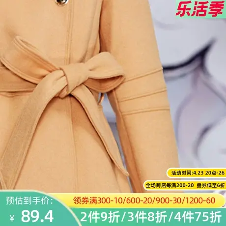 秋水伊人2020秋季新款气质简约时尚中长款潮流风衣女FR2157图片