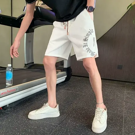 2023潮牌运动短裤男夏季休闲宽松街头时尚潮男小众五分裤中裤卫裤商品大图