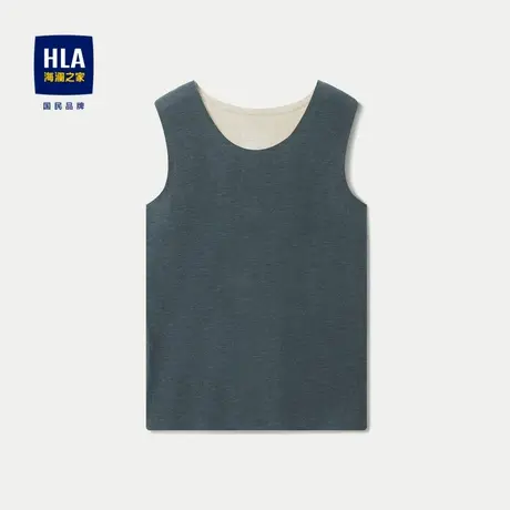 HLA/海澜之家纯色内衣背心2023新款无痕保暖吸湿发热背心男图片