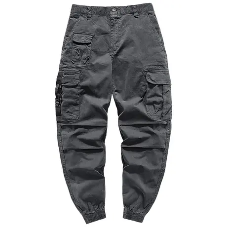 VIP工装裤男士潮牌机能伞兵裤宽松多口袋复古休闲裤春秋束脚裤子商品大图