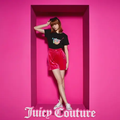Juicy Couture橘滋23新款生气鱼立体彩绣女式T恤商品大图