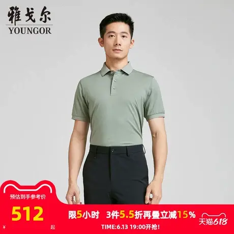 【商场同款】雅戈尔男士短袖T恤夏季新款官方商务休闲短袖男图片