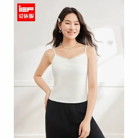 IEF/爱依服【微胖】大码女装2025夏季新款甜美少女风百搭修身吊带图片