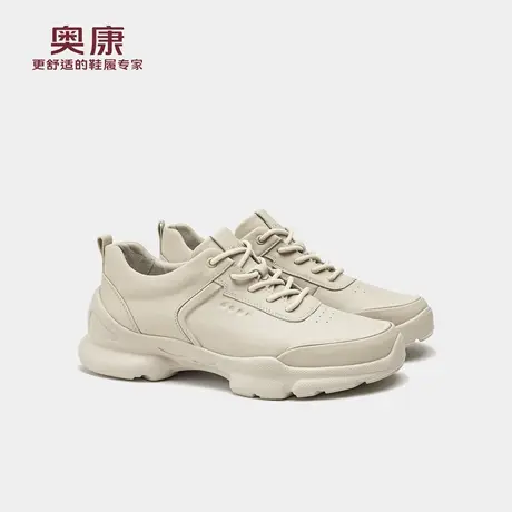 奥康 男鞋2025秋季时尚运动鞋真皮透气舒适百搭轻便日常运动鞋商品大图