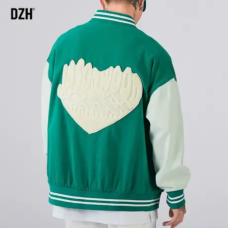 青少年刺绣棒球服外套男春秋款大码休闲运动夹克2023新款潮牌男装商品大图