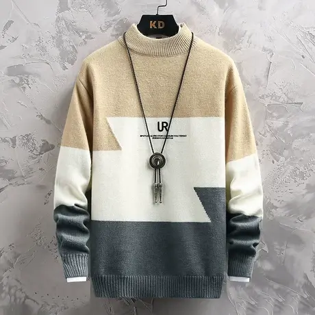 秋冬季13青少年毛衣12男孩初中学生14针织衫15岁大童装毛线衣上衣商品大图