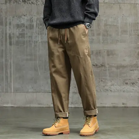 直筒束脚裤时尚百搭工装裤男裤子男款休闲大码休闲裤男款潮流男装商品大图
