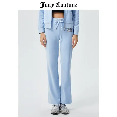 Juicy Couture橘滋休闲裤女2023春季新款宽松美式运动天鹅绒长裤商品大图