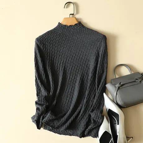 半高领毛衣打底衫女士内搭秋冬季2023年新款爆款加厚洋气针织上衣商品大图