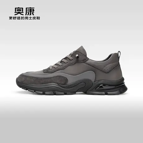 【门店发货】奥康男鞋春秋款时尚休闲鞋男士帅气运动厚底耐磨鞋商品大图