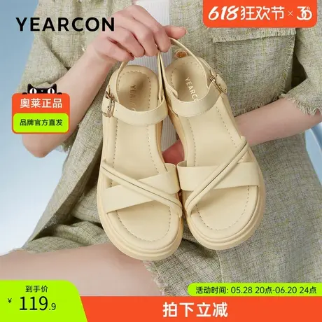 意尔康官方旗舰店女鞋官方正品女士凉鞋沙滩休闲时尚舒适图片